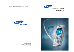 Manuale Samsung SGH-X120 Telefono cellulare