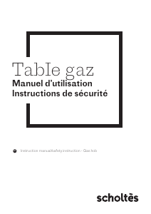 Mode d’emploi Scholtès SOTG1730B Table de cuisson