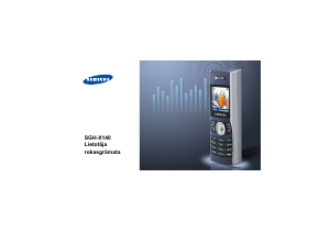Rokasgrāmata Samsung SGH-X140 Mobilais tālrunis