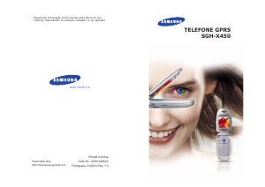 Manual Samsung SGH-X450 Telefone celular