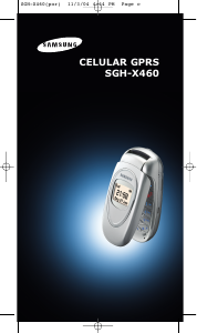 Manual Samsung SGH-X460 Telefone celular
