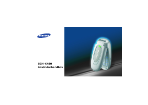 Bruksanvisning Samsung SGH-X480 Mobiltelefon