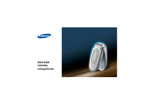 Rokasgrāmata Samsung SGH-X480 Mobilais tālrunis