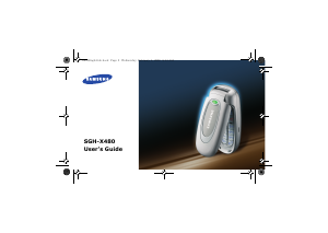 Handleiding Samsung SGH-X480T Mobiele telefoon