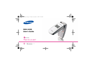 Handleiding Samsung SGH-X490 Mobiele telefoon