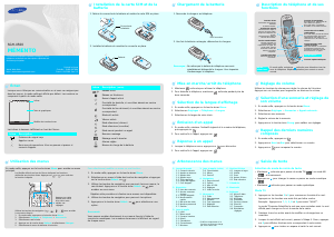 Mode d’emploi Samsung SGH-X500 Téléphone portable