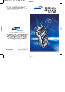Manual de uso Samsung SGH-X600 Teléfono móvil