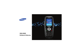Kullanım kılavuzu Samsung SGH-X620 Cep telefonu