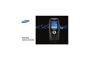 Priručnik Samsung SGH-X620 Mobilni telefon