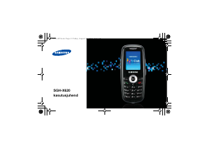 Kasutusjuhend Samsung SGH-X620 Mobiiltelefon