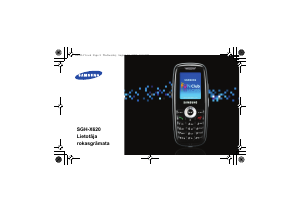 Rokasgrāmata Samsung SGH-X620 Mobilais tālrunis