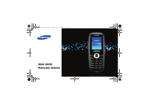Manuale Samsung SGH-X620 Telefono cellulare