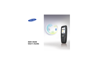 Manual Samsung SGH-X630 Mobile Phone