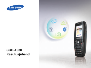 Kasutusjuhend Samsung SGH-X630 Mobiiltelefon