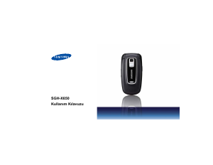 Kullanım kılavuzu Samsung SGH-X650 Cep telefonu
