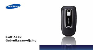 Handleiding Samsung SGH-X650 Mobiele telefoon