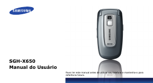 Manual Samsung SGH-X650 Telefone celular
