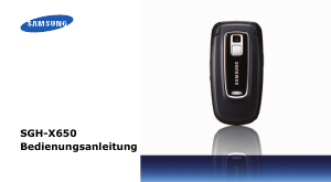 Bedienungsanleitung Samsung SGH-X650 Handy