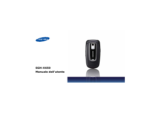Manuale Samsung SGH-X650 Telefono cellulare