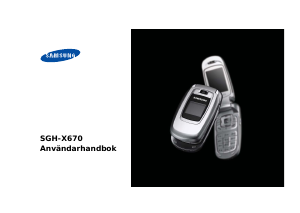 Bruksanvisning Samsung SGH-X670 Mobiltelefon