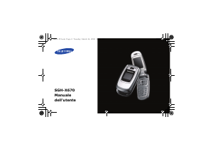 Manuale Samsung SGH-X670 Telefono cellulare