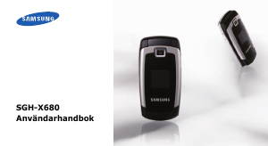 Bruksanvisning Samsung SGH-X680 Mobiltelefon