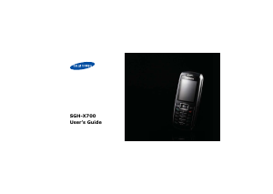 Manual Samsung SGH-X700 Mobile Phone