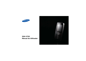 Manual Samsung SGH-X700 Telefone celular