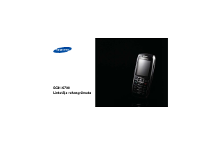 Rokasgrāmata Samsung SGH-X700 Mobilais tālrunis