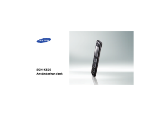 Bruksanvisning Samsung SGH-X820 Mobiltelefon
