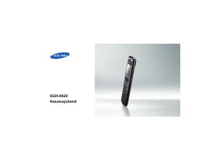 Kasutusjuhend Samsung SGH-X820 Mobiiltelefon
