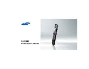 Rokasgrāmata Samsung SGH-X820 Mobilais tālrunis