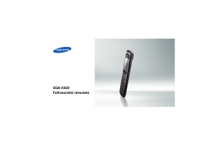 Használati útmutató Samsung SGH-X820 Mobiltelefon