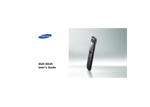 Handleiding Samsung SGH-X820B Mobiele telefoon