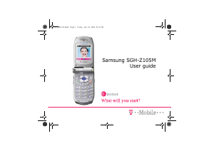 Manual Samsung SGH-Z105 Mobile Phone