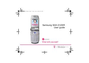 Manual Samsung SGH-Z105U Mobile Phone