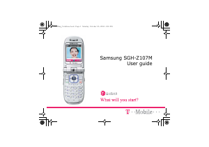 Manual Samsung SGH-Z107M Mobile Phone