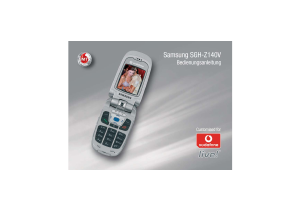 Bedienungsanleitung Samsung SGH-Z140 Handy