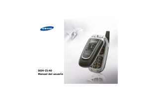 Manual de uso Samsung SGH-Z140V Teléfono móvil