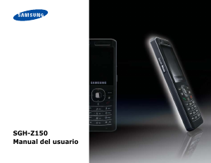 Manual de uso Samsung SGH-Z150 Teléfono móvil