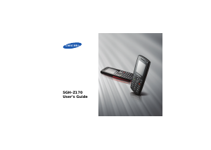 Manual Samsung SGH-Z170 Mobile Phone