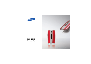 Manual de uso Samsung SGH-Z240 Teléfono móvil