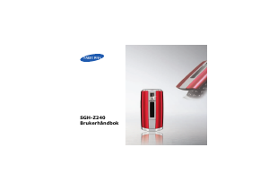 Bruksanvisning Samsung SGH-Z240 Mobiltelefon