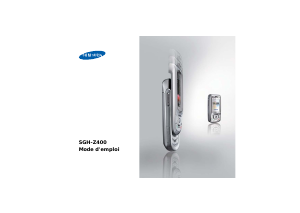 Mode d’emploi Samsung SGH-Z400 Téléphone portable