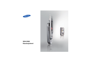 Kasutusjuhend Samsung SGH-Z400 Mobiiltelefon