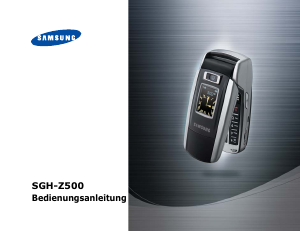 Bedienungsanleitung Samsung SGH-Z500 Handy