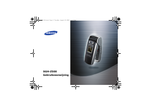 Handleiding Samsung SGH-Z500 Mobiele telefoon