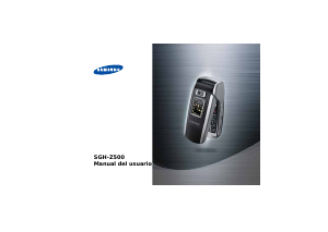 Manual de uso Samsung SGH-Z500V Teléfono móvil