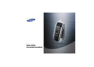 Bruksanvisning Samsung SGH-Z500V Mobiltelefon