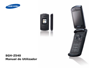 Manual Samsung SGH-Z540 Telefone celular